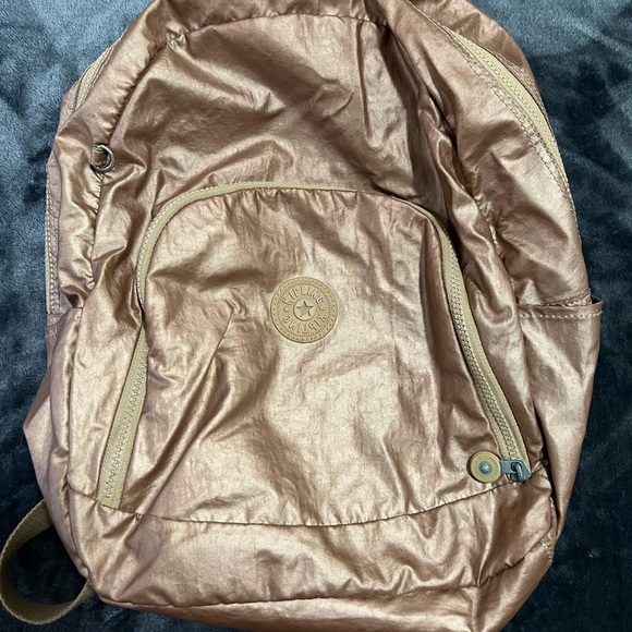 Kipling Bags Rose Gold Kipling Backpack Poshmark